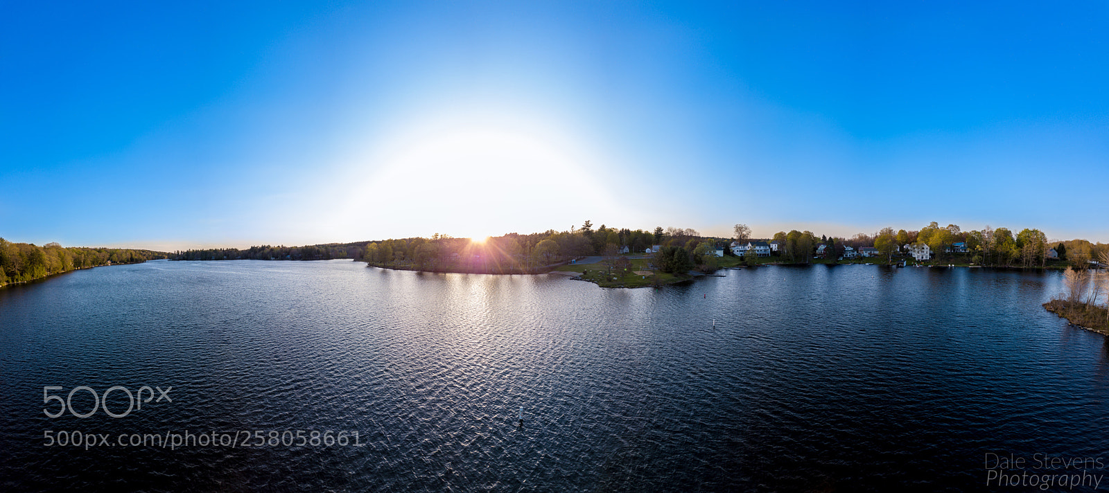 DJI FC220 sample photo. Panorama of messalonskee lake photography