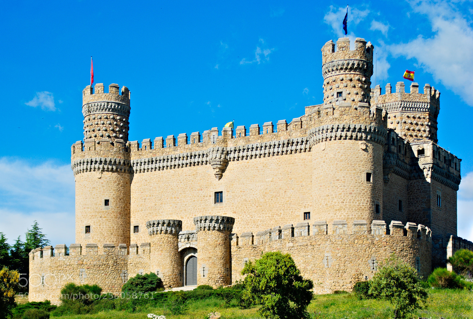 Pentax K10D sample photo. The castle of manzanares photography