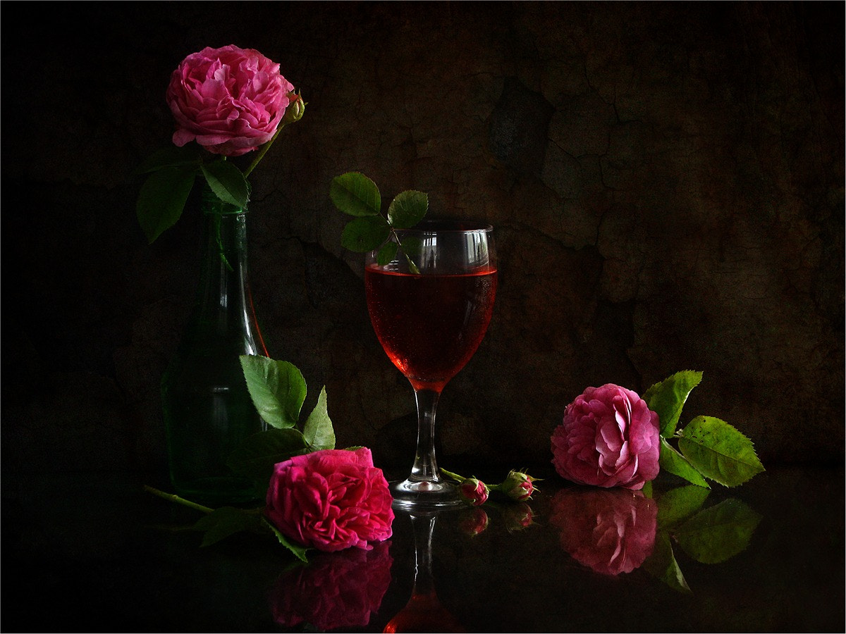 Canon PowerShot A3000 IS sample photo. Rose wine photography