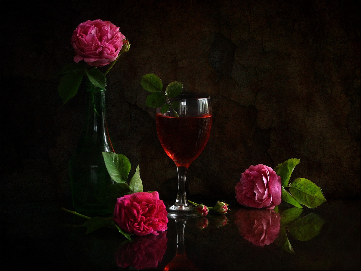 Canon PowerShot A3000 IS sample photo. Rose wine photography
