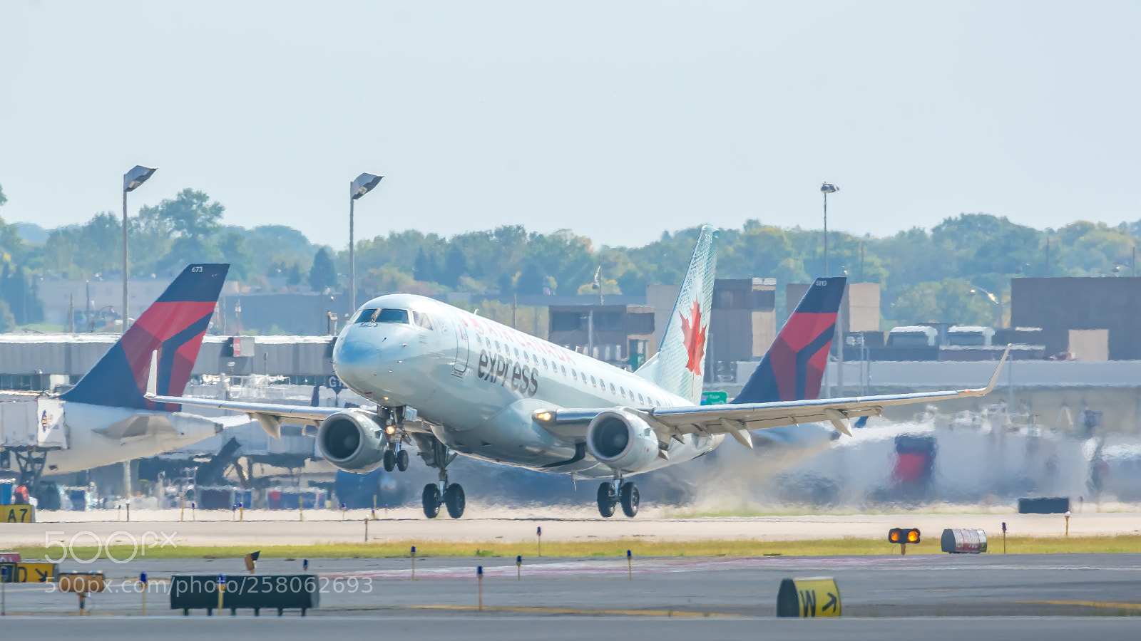Nikon D7100 sample photo. Air canada express embraer photography