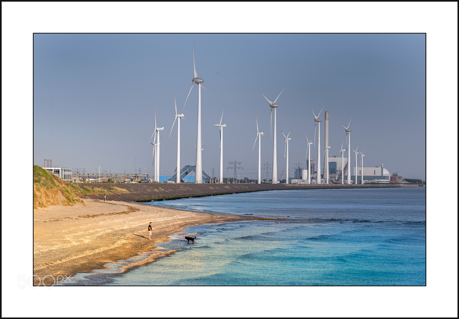 Nikon D750 sample photo. Industrial beach photography