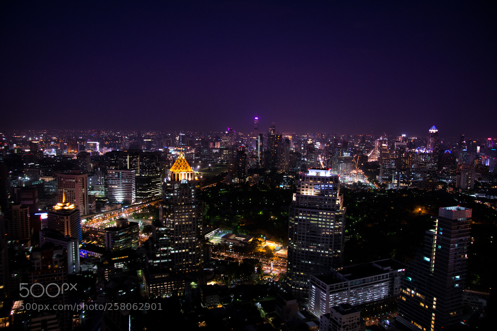 Nikon D5200 sample photo. Bangkok skyline at night photography