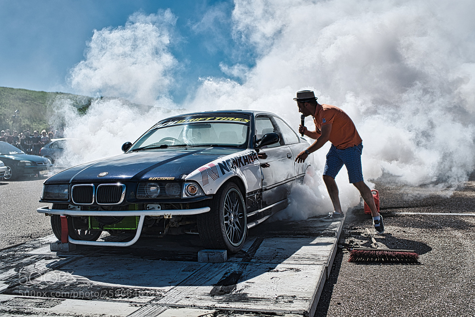 Sony a7R III sample photo. Burn-out 02. japfest circuit photography