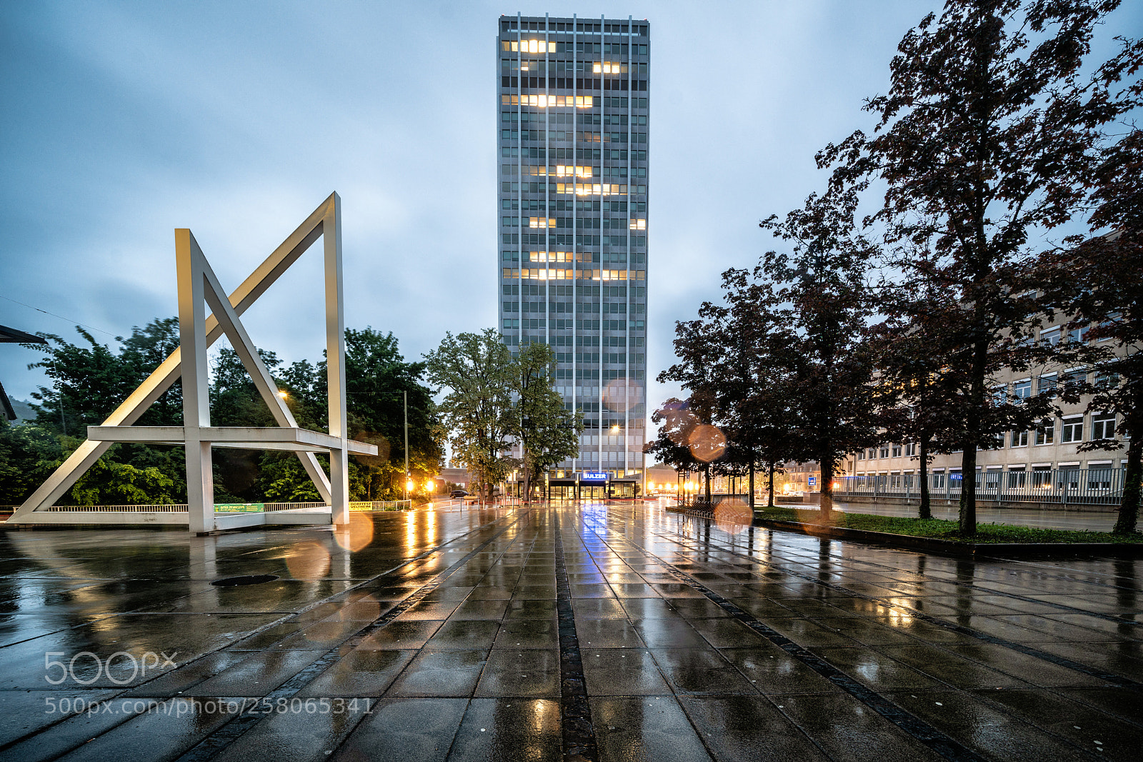 Sony a7R II sample photo. Sulzerhochhaus winterthur photography