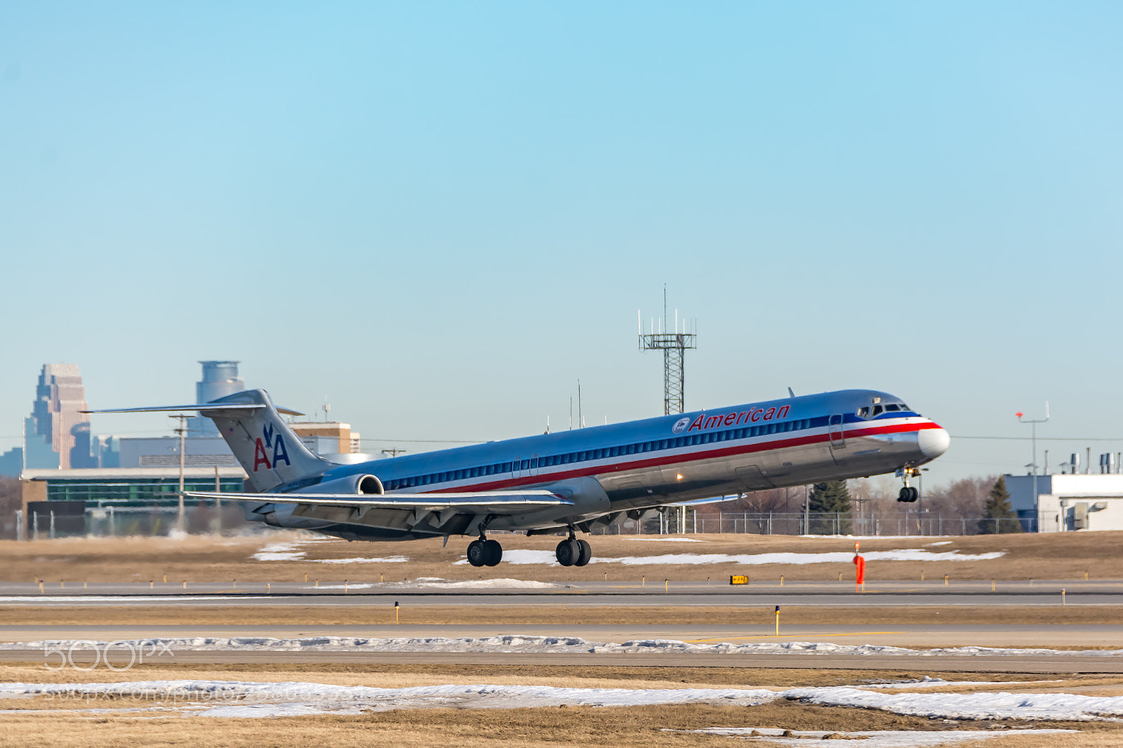 Nikon D7100 sample photo. American airlines mcdonnell douglas photography
