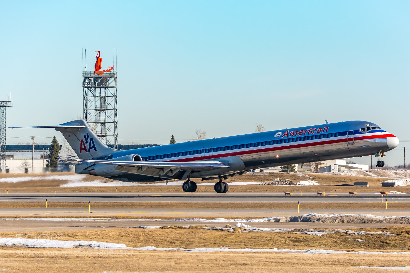 Nikon D7100 sample photo. American airlines mcdonnell douglas photography