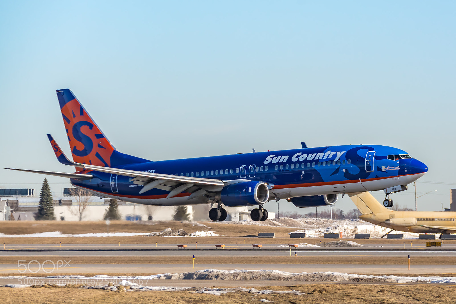 Nikon D7100 sample photo. Sun country airlines boeing photography