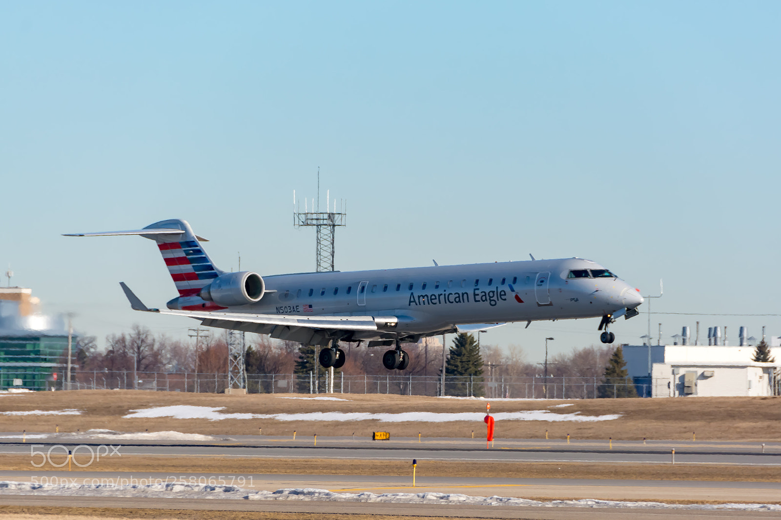 Nikon D7100 sample photo. American eagle bombardier crj-701er photography