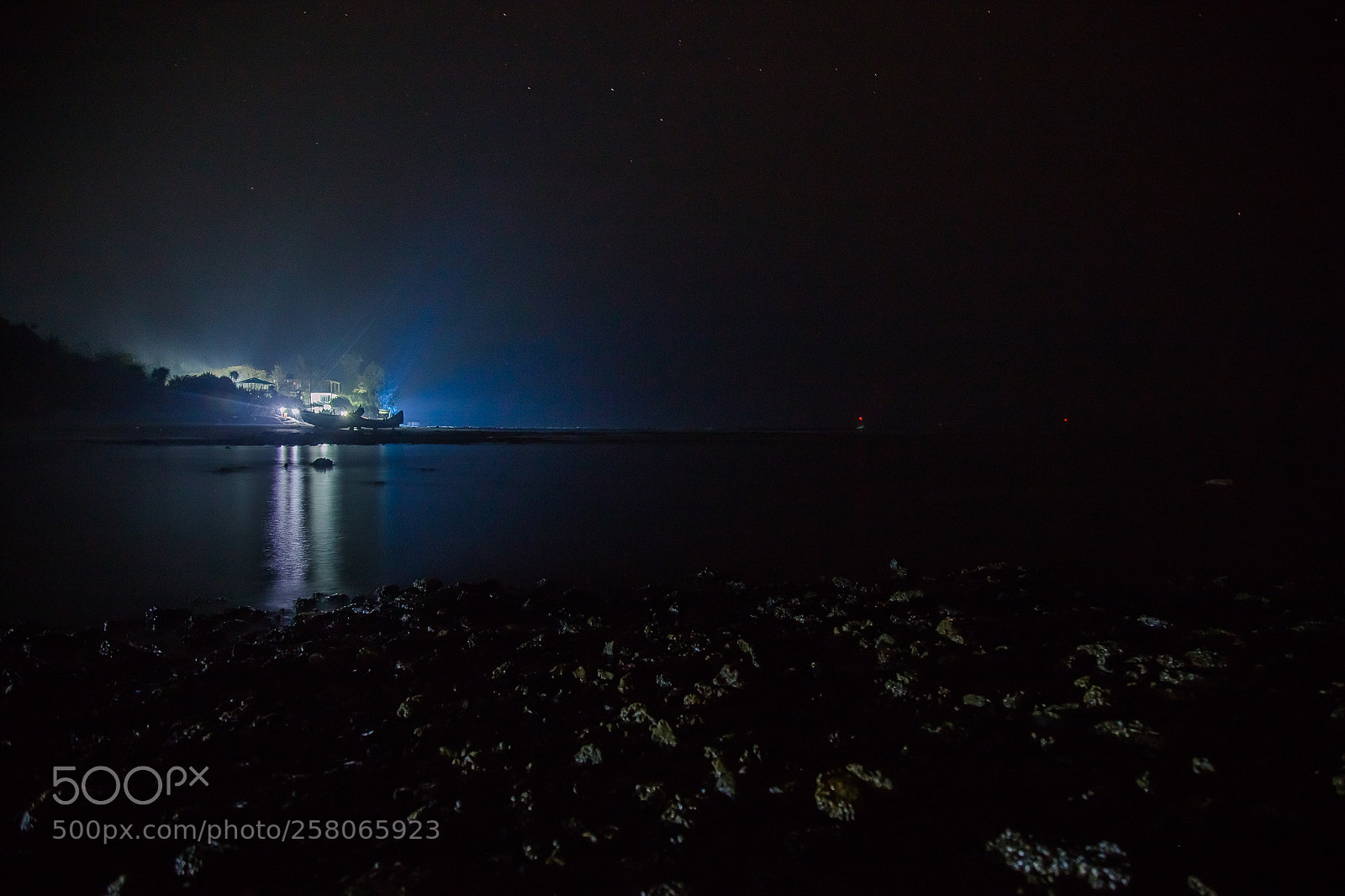 Canon EOS 6D sample photo. Night beach photography