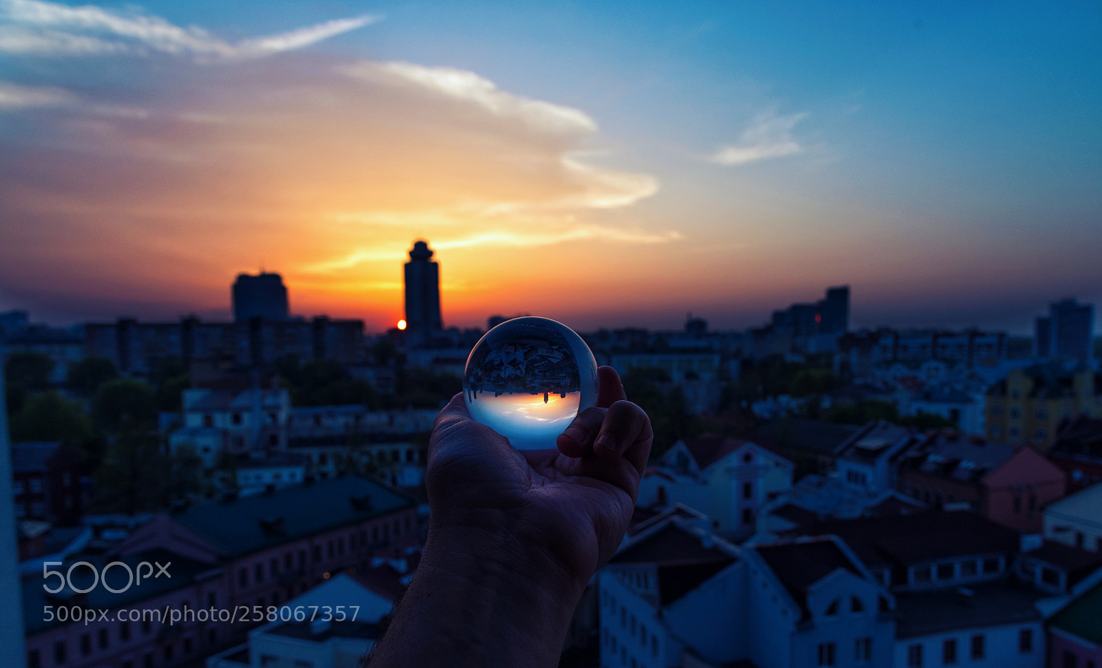Nikon D750 sample photo. Crystal ball sunset photography
