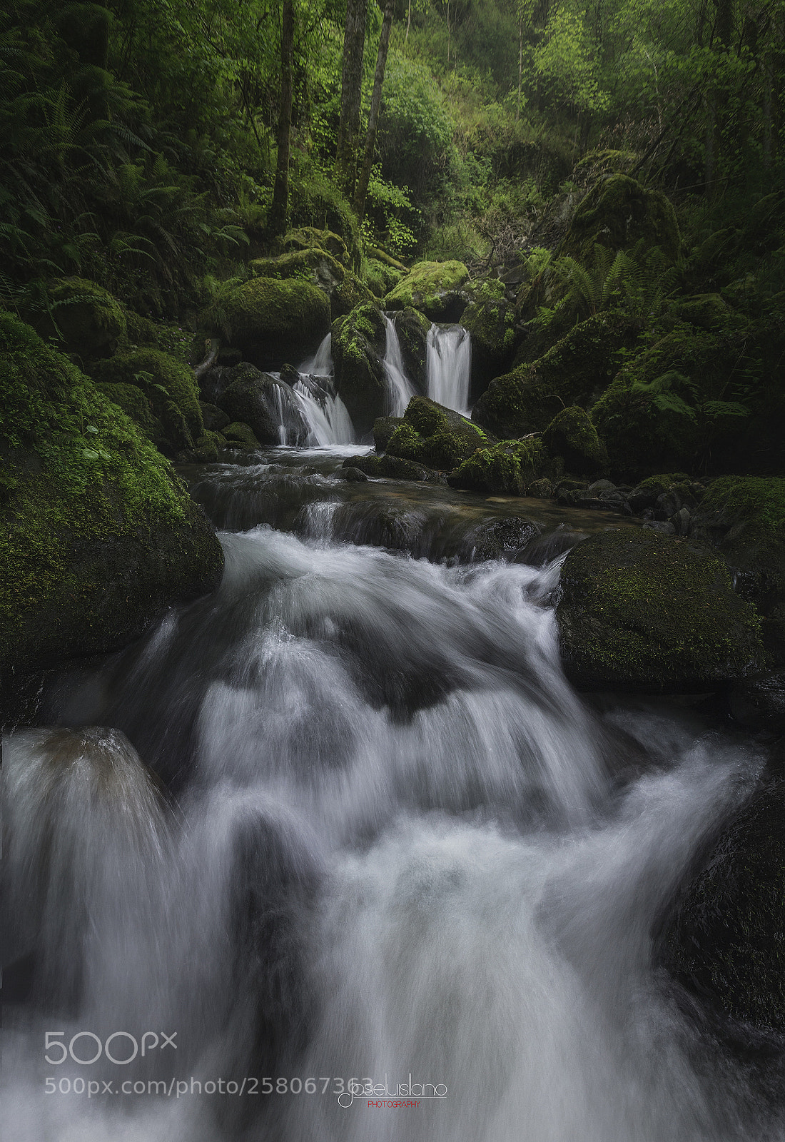 Canon EOS 5D Mark II sample photo. Magic river (on black) photography