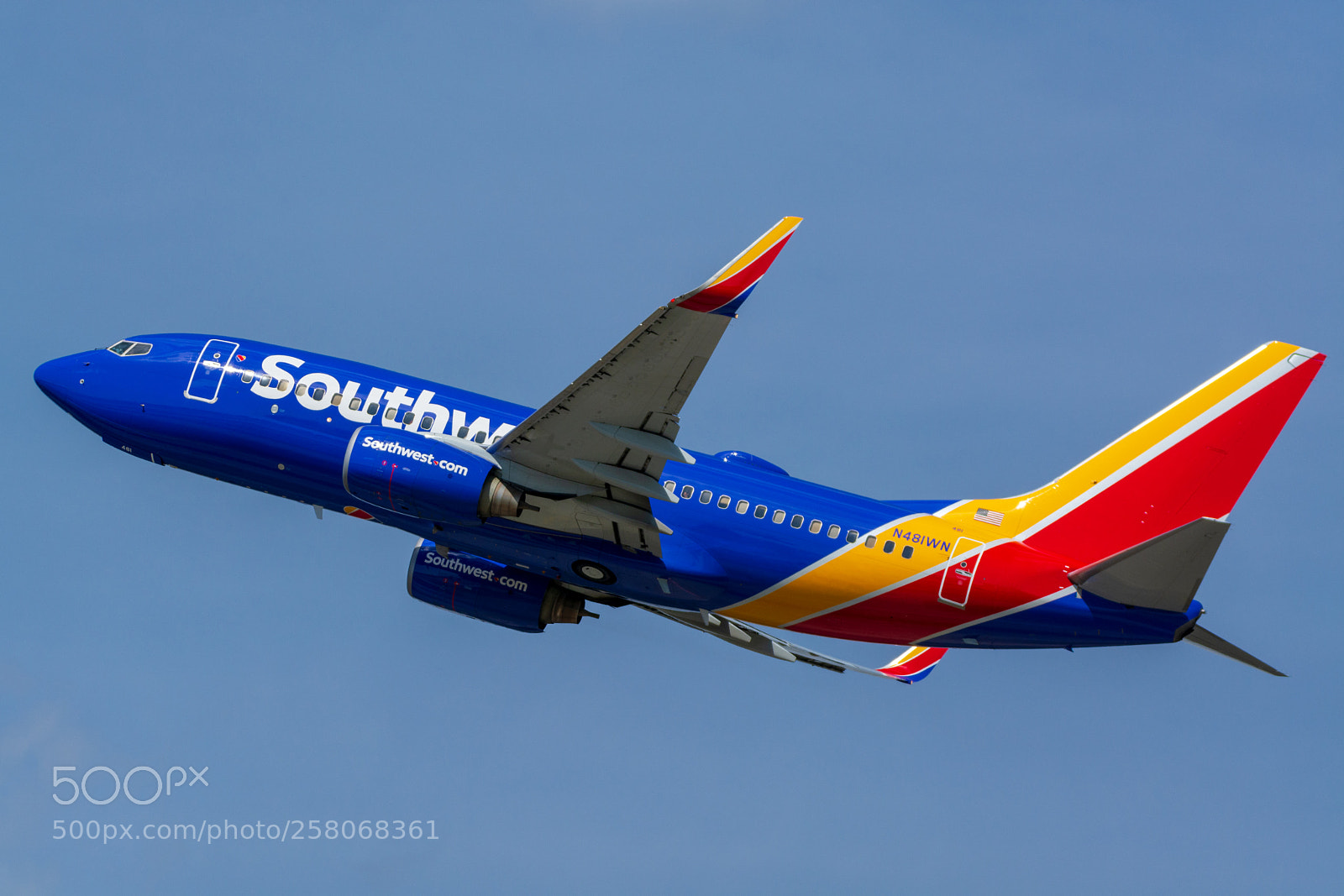 Nikon D7100 sample photo. Southwest airlines boeing 737-7h4 photography