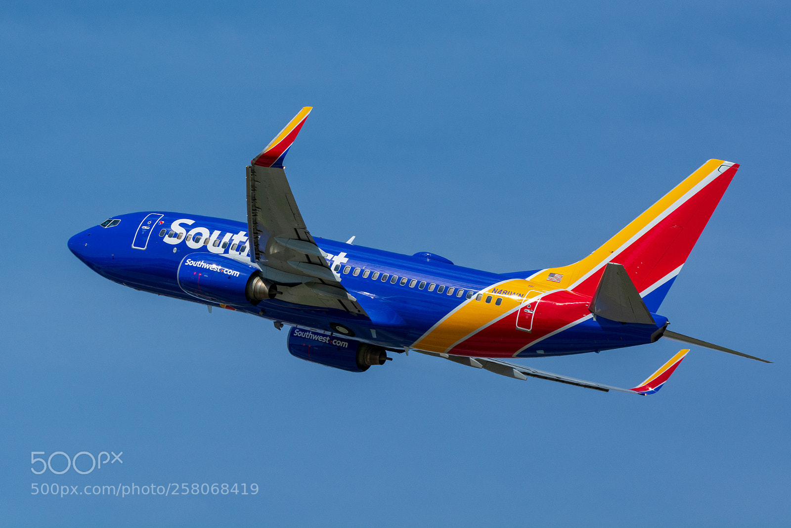 Nikon D7100 sample photo. Southwest airlines boeing 737-7h4 photography