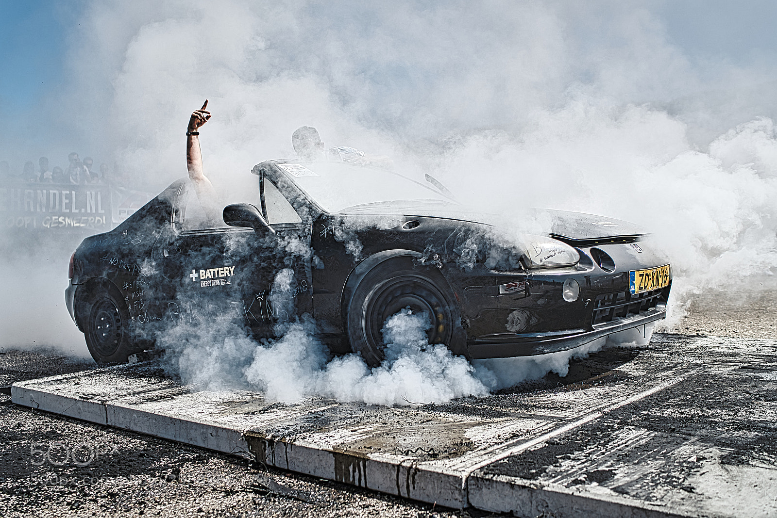 Sony a7R III sample photo. Burn-out 05. japfest circuit photography