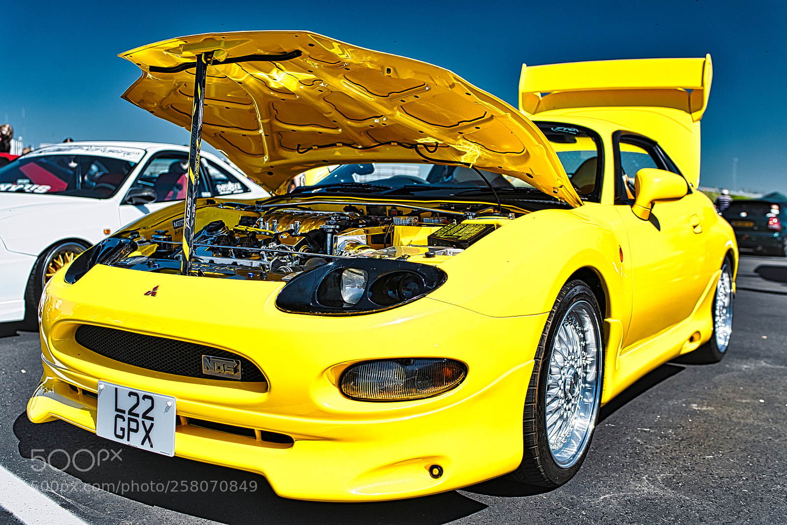 Sony a7R III sample photo. Cars yellow japfest circuit photography