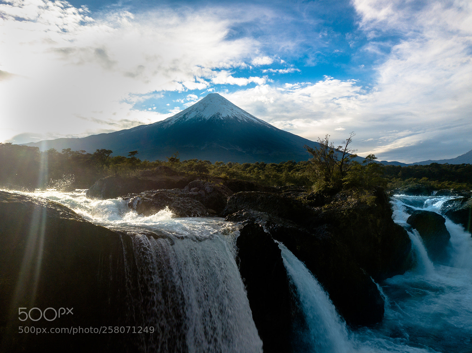 DJI FC220 sample photo. Osorno volcano photography