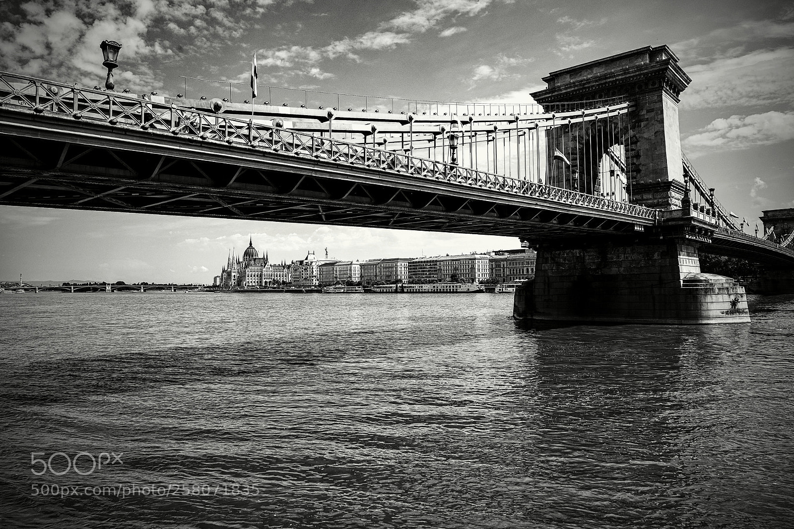 Nikon D850 sample photo. Parlament under chain bridge photography