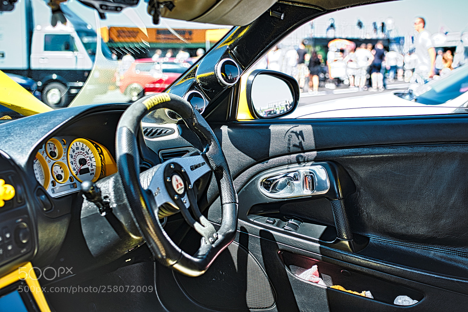 Sony a7R III sample photo. Cars yellow japfest circuit photography