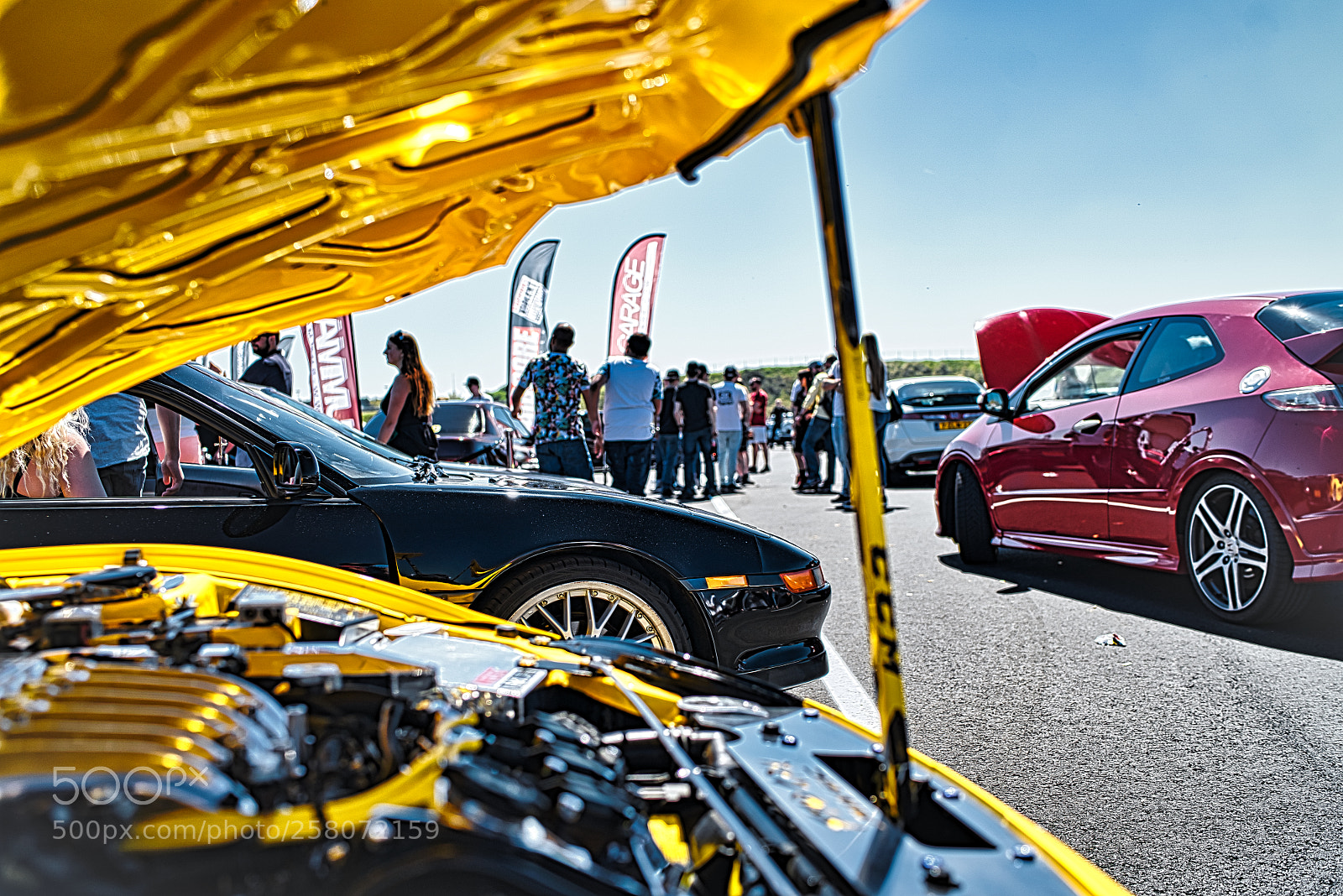 Sony a7R III sample photo. Cars yellow japfest circuit photography
