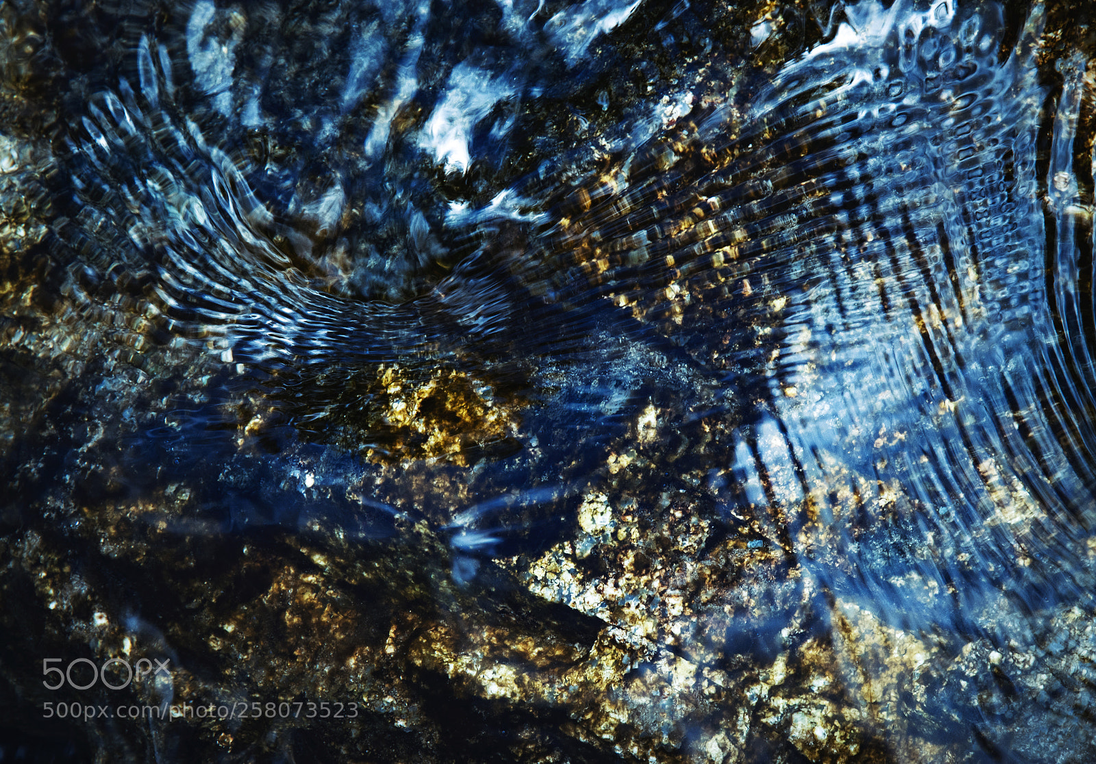 Nikon D5500 sample photo. Abstract blue ripples on photography