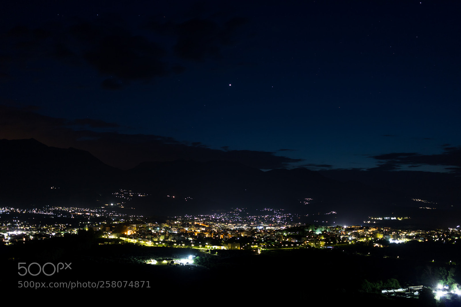 Canon EOS 750D (EOS Rebel T6i / EOS Kiss X8i) sample photo. City lights of sparta photography