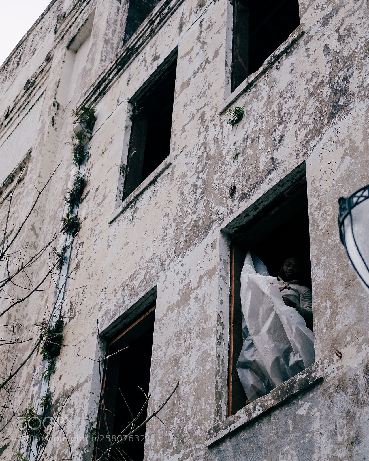 Fujifilm X-Pro2 sample photo. Tarp in window moments photography