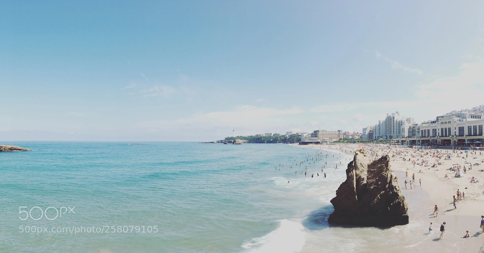 Apple iPhone 6s sample photo. Grande plage in biaritz photography