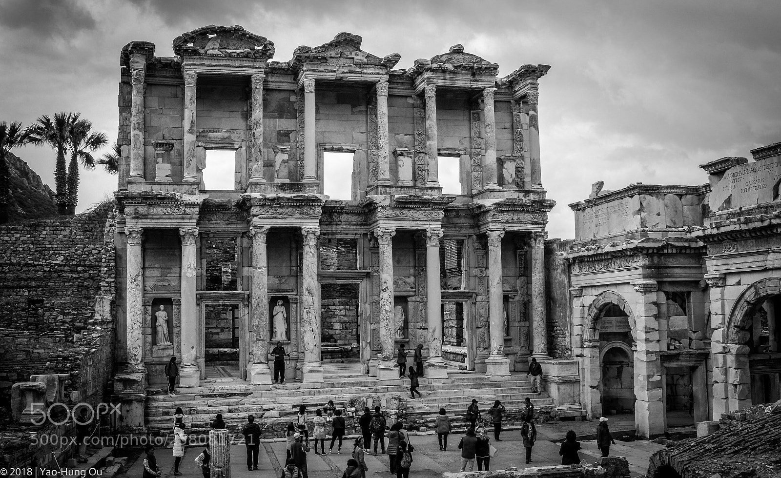 Canon EOS 70D sample photo. Library of celsus, ephesus photography
