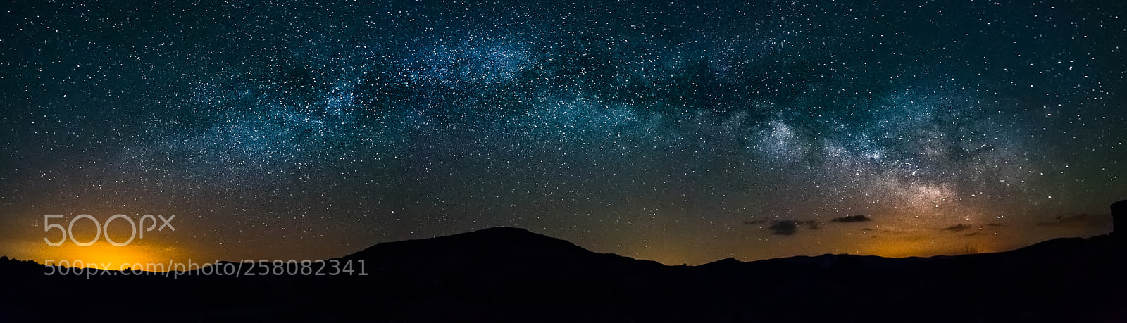 Sony a7 II sample photo. Panomaric milky way photography