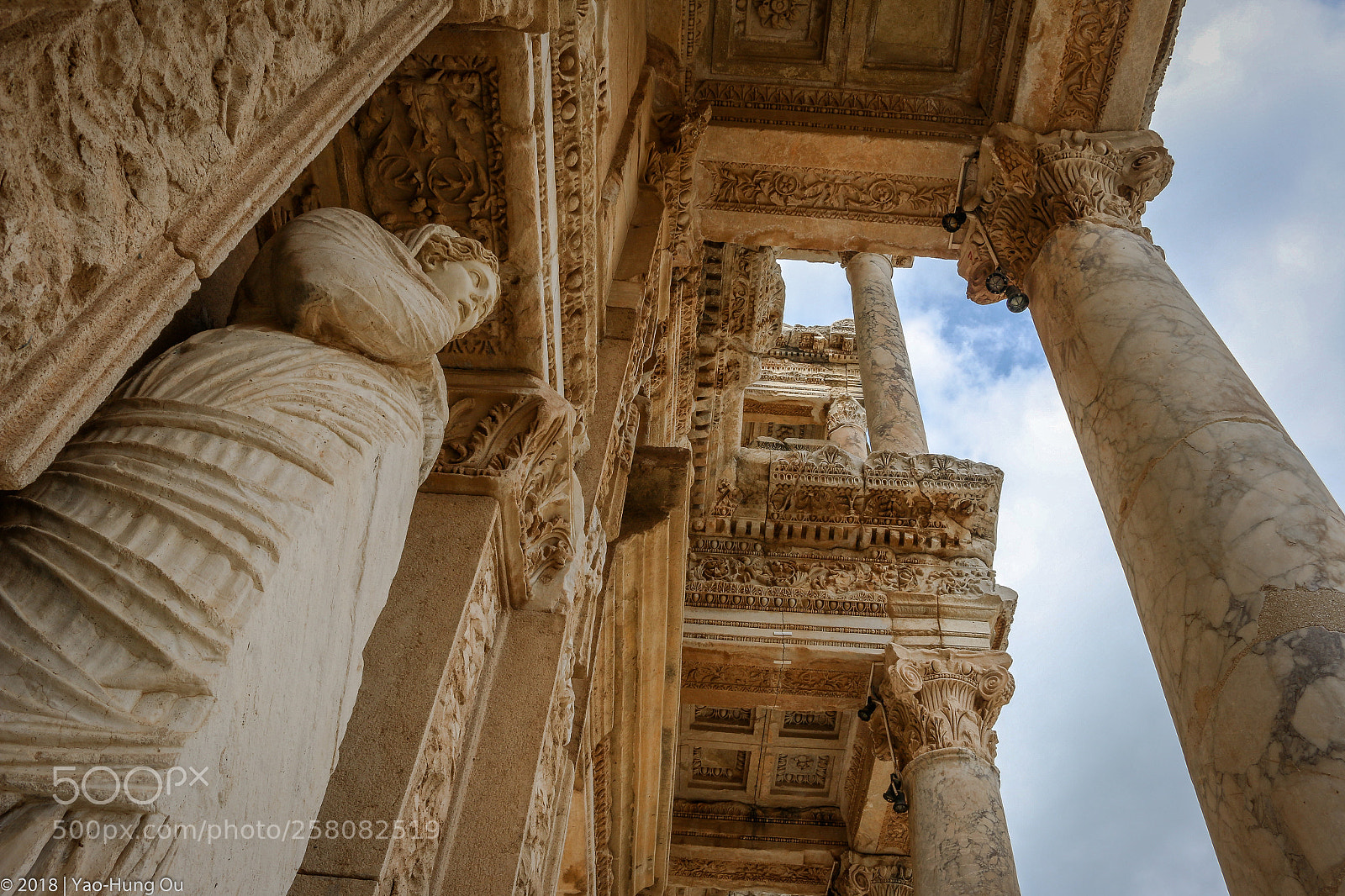 Canon EOS 70D sample photo. Library of celsus, ephesus photography