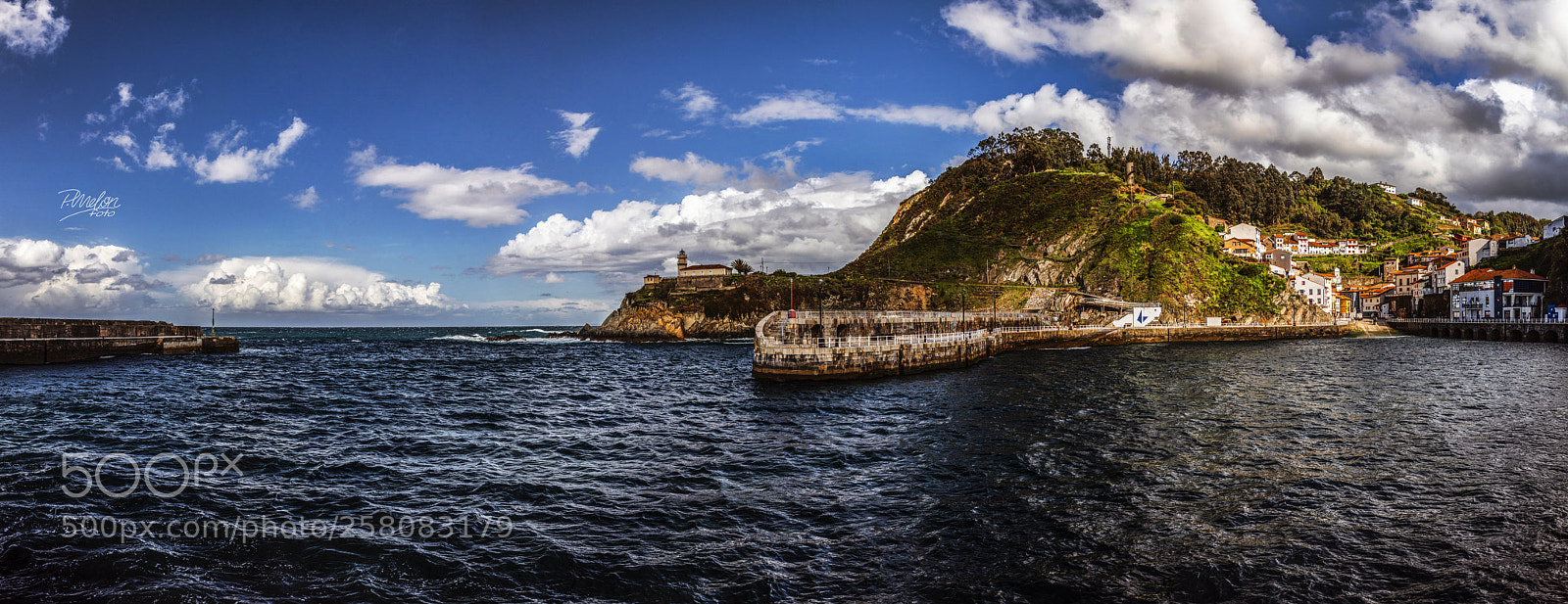Sony SLT-A68 sample photo. Cudillero - 6 img pano photography