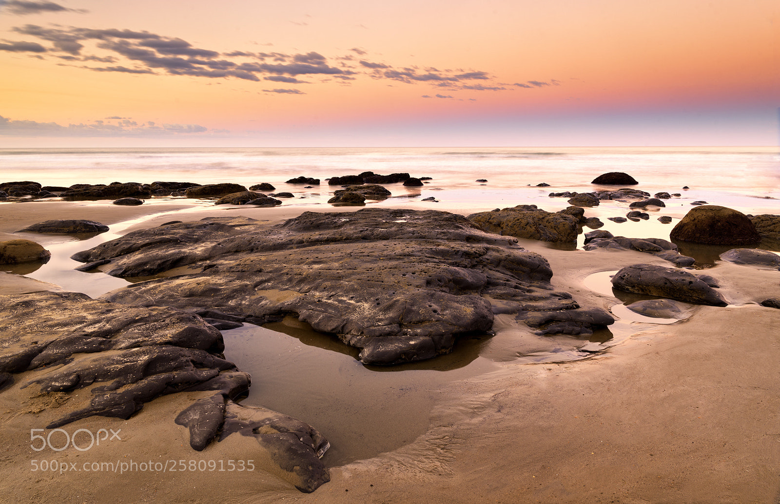 Nikon D750 sample photo. Low tide at moeraki photography