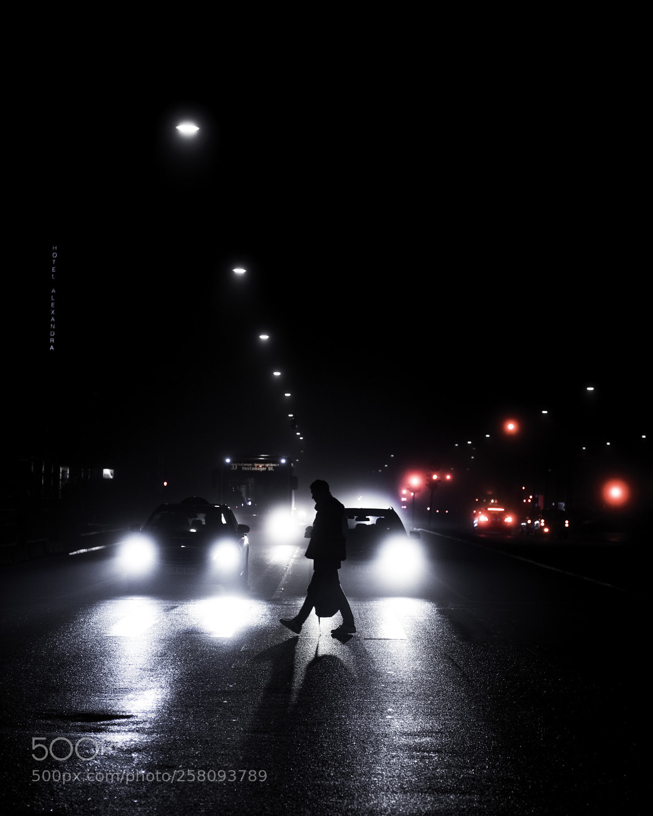 Nikon D810 sample photo. Foggy nights photography