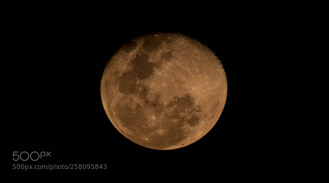 Canon EOS 70D sample photo. Moon photography