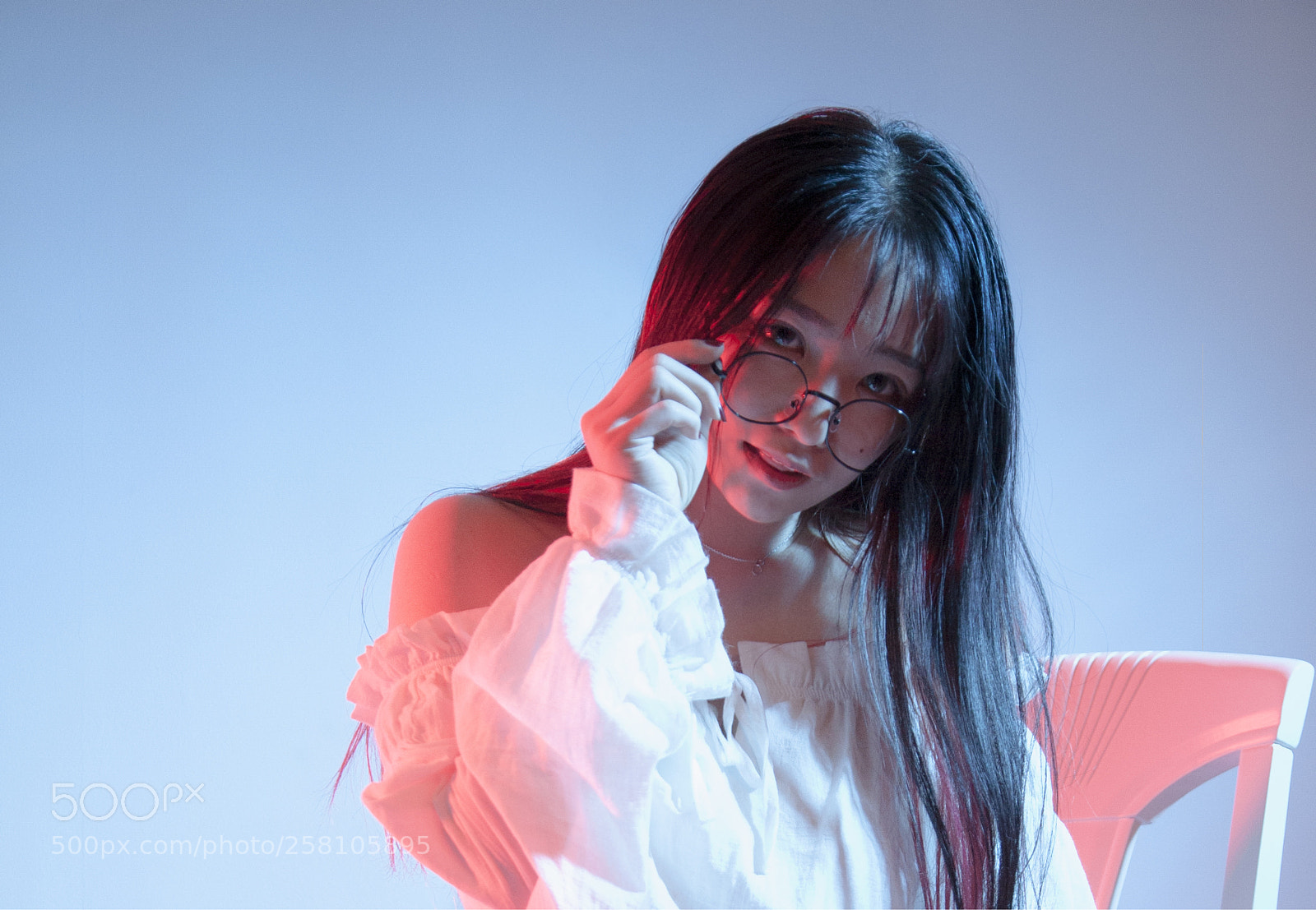 Canon EOS 5D sample photo. Pink blue photography