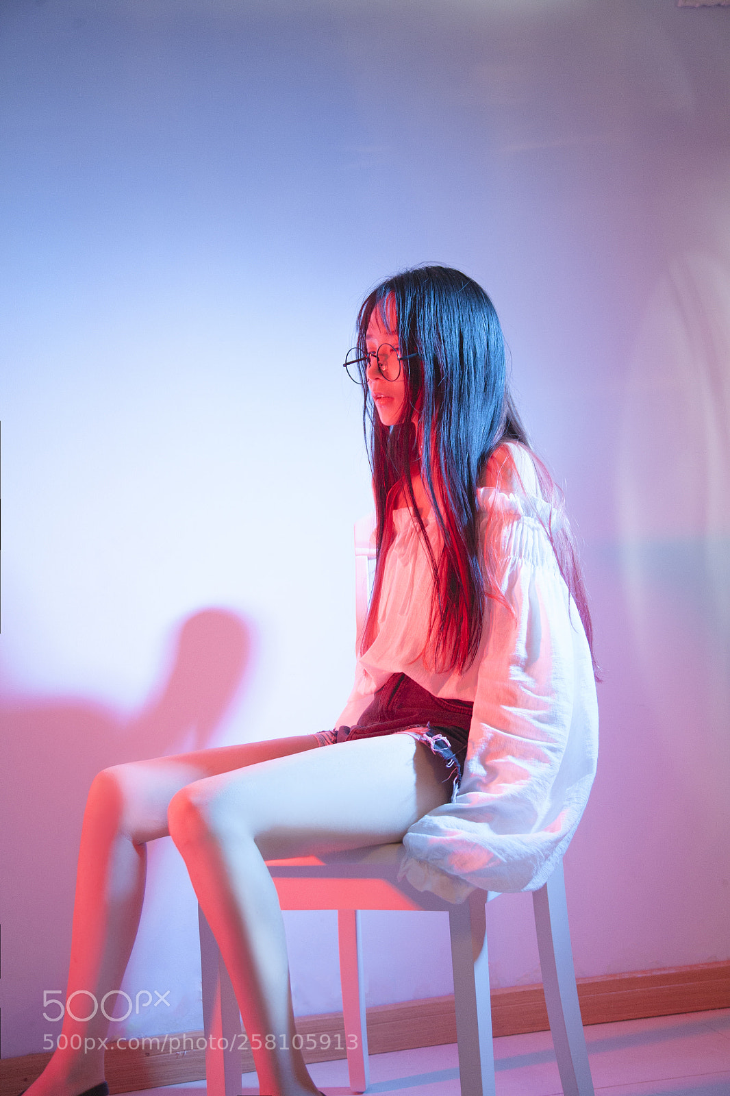 Canon EOS 5D sample photo. Pink blue photography