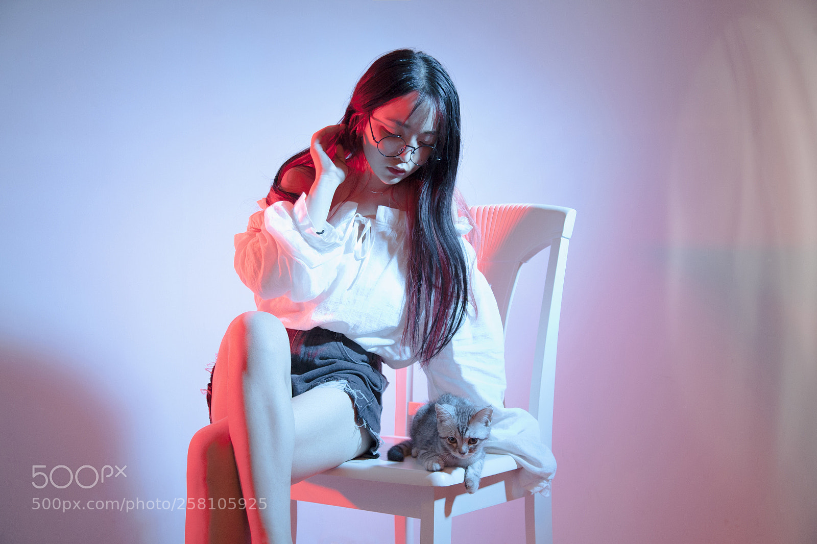 Canon EOS 5D sample photo. Pink blue photography