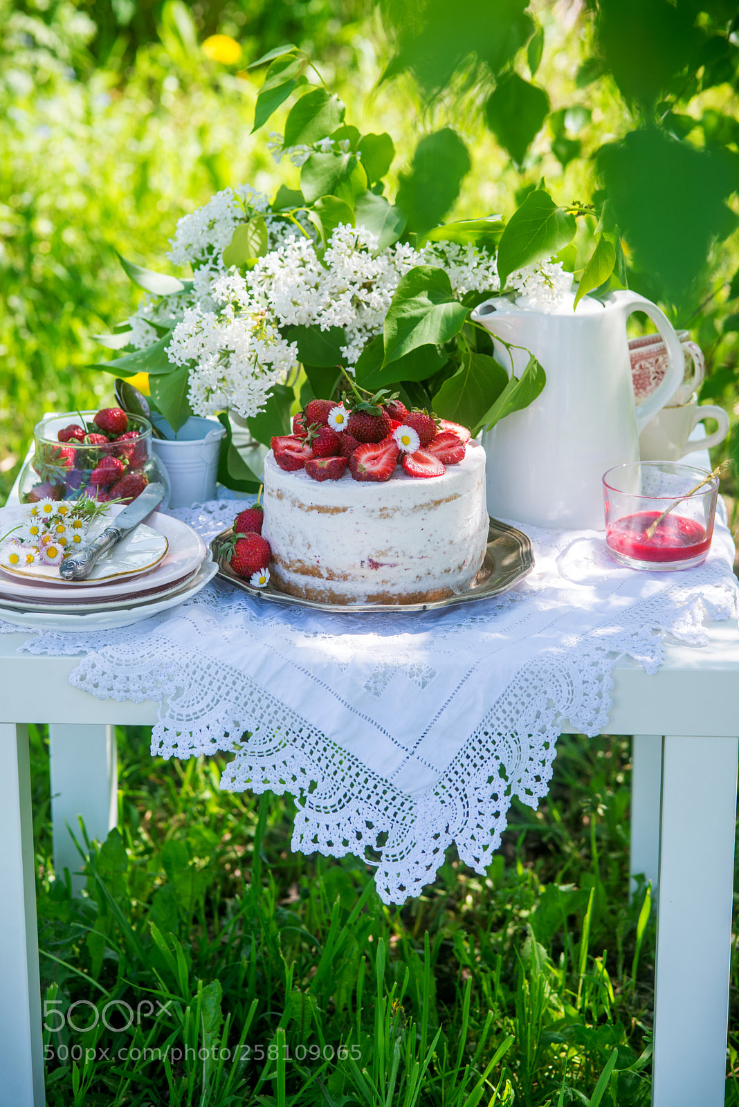 Nikon D600 sample photo. Strawberry cake in a photography