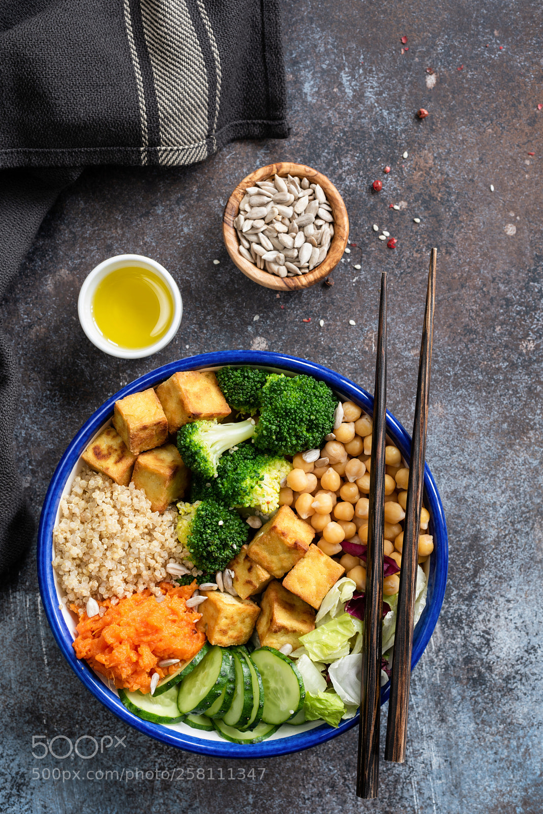 Nikon D810 sample photo. Buddha bowl with quinoa photography