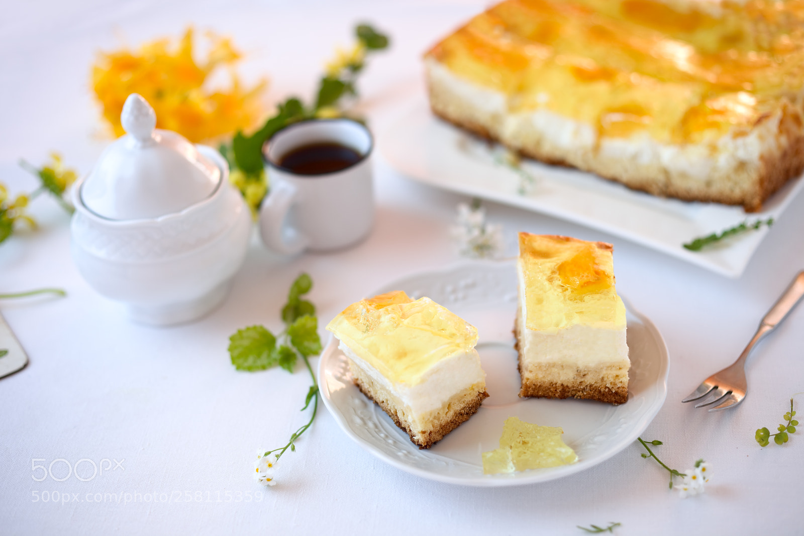 Canon EOS 5D Mark II sample photo. Orange sour cream cake photography
