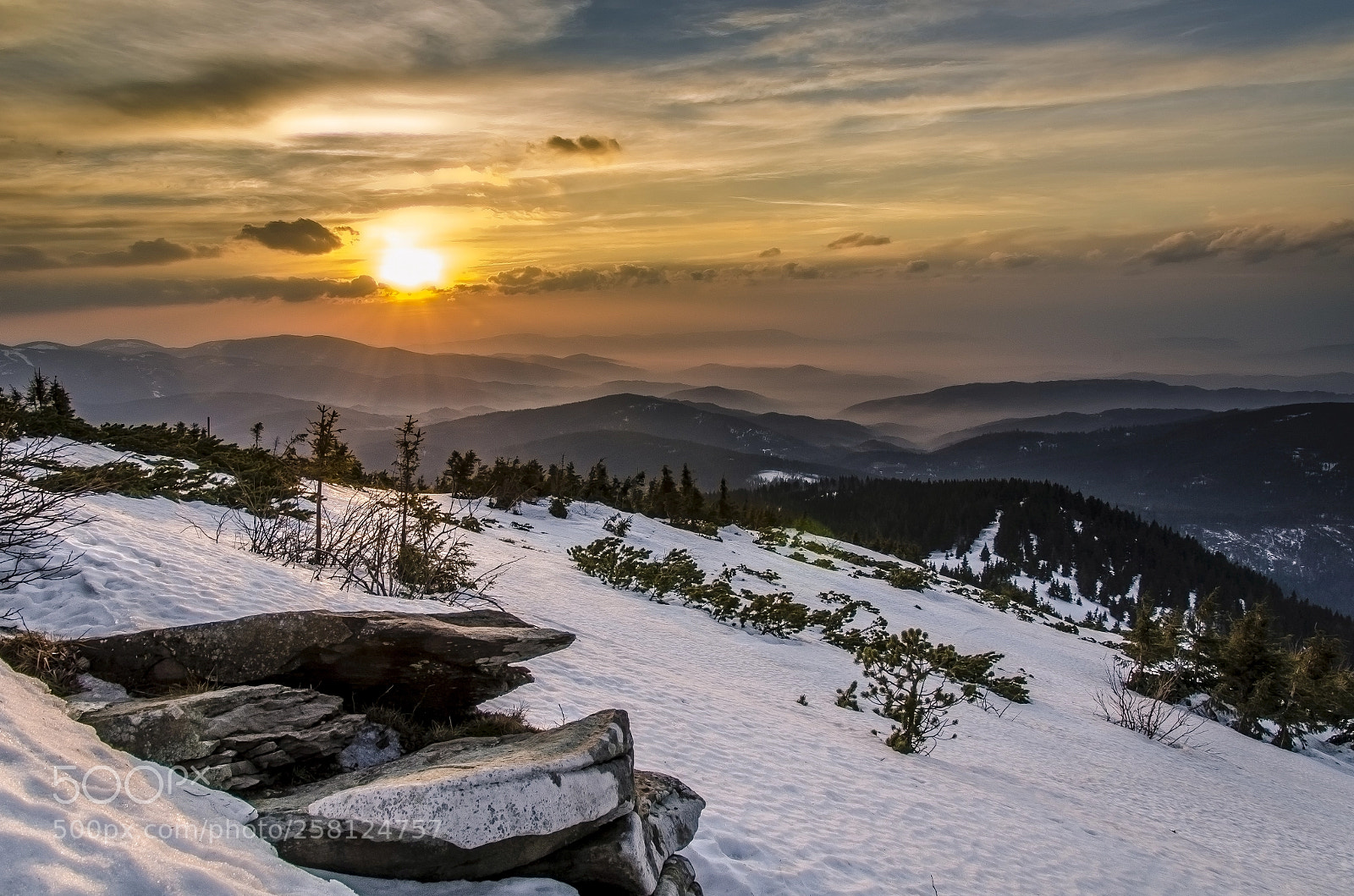 Nikon D7000 sample photo. Winter sunset photography