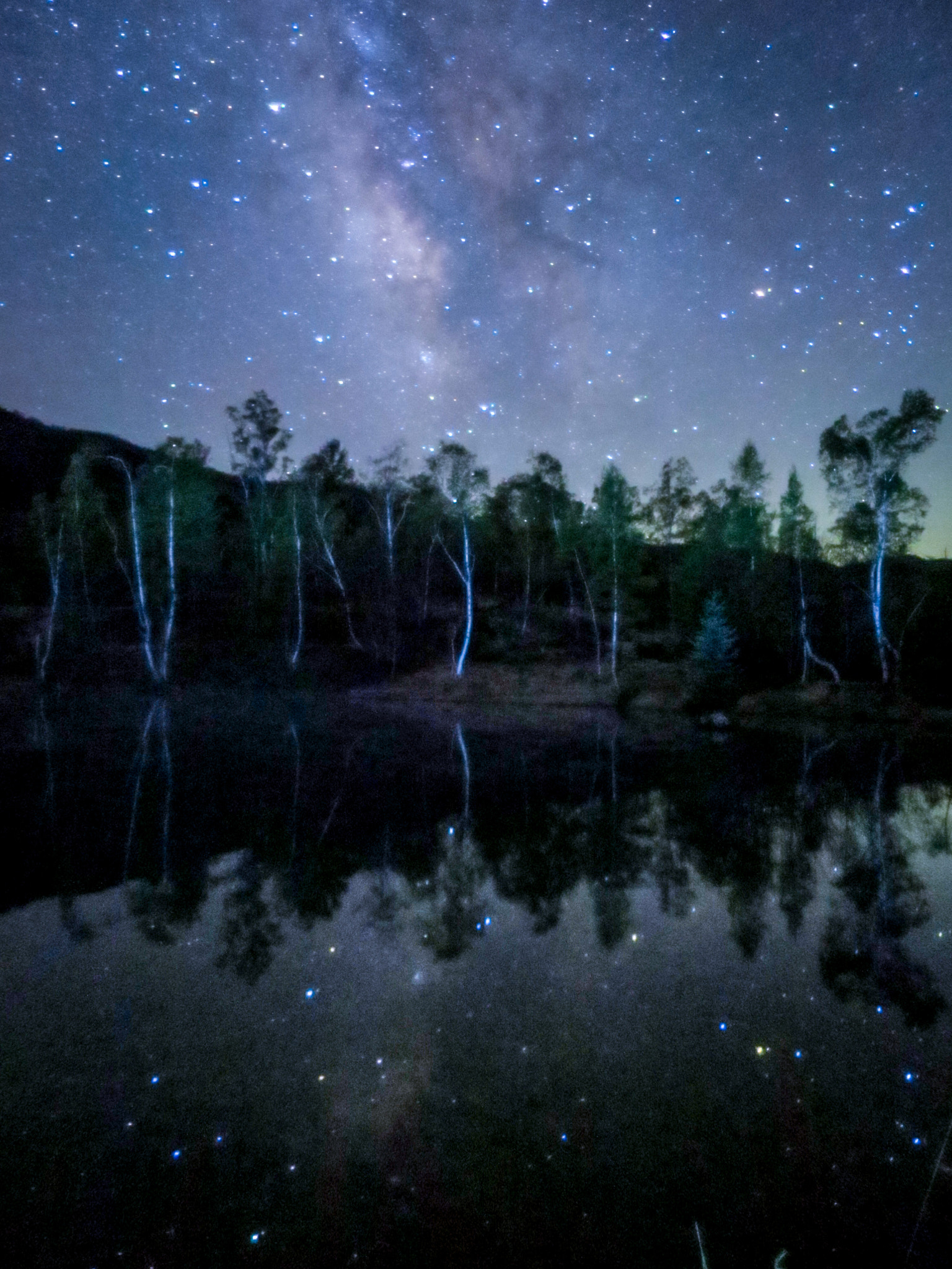 Canon PowerShot S120 sample photo. Reflection of milky way photography