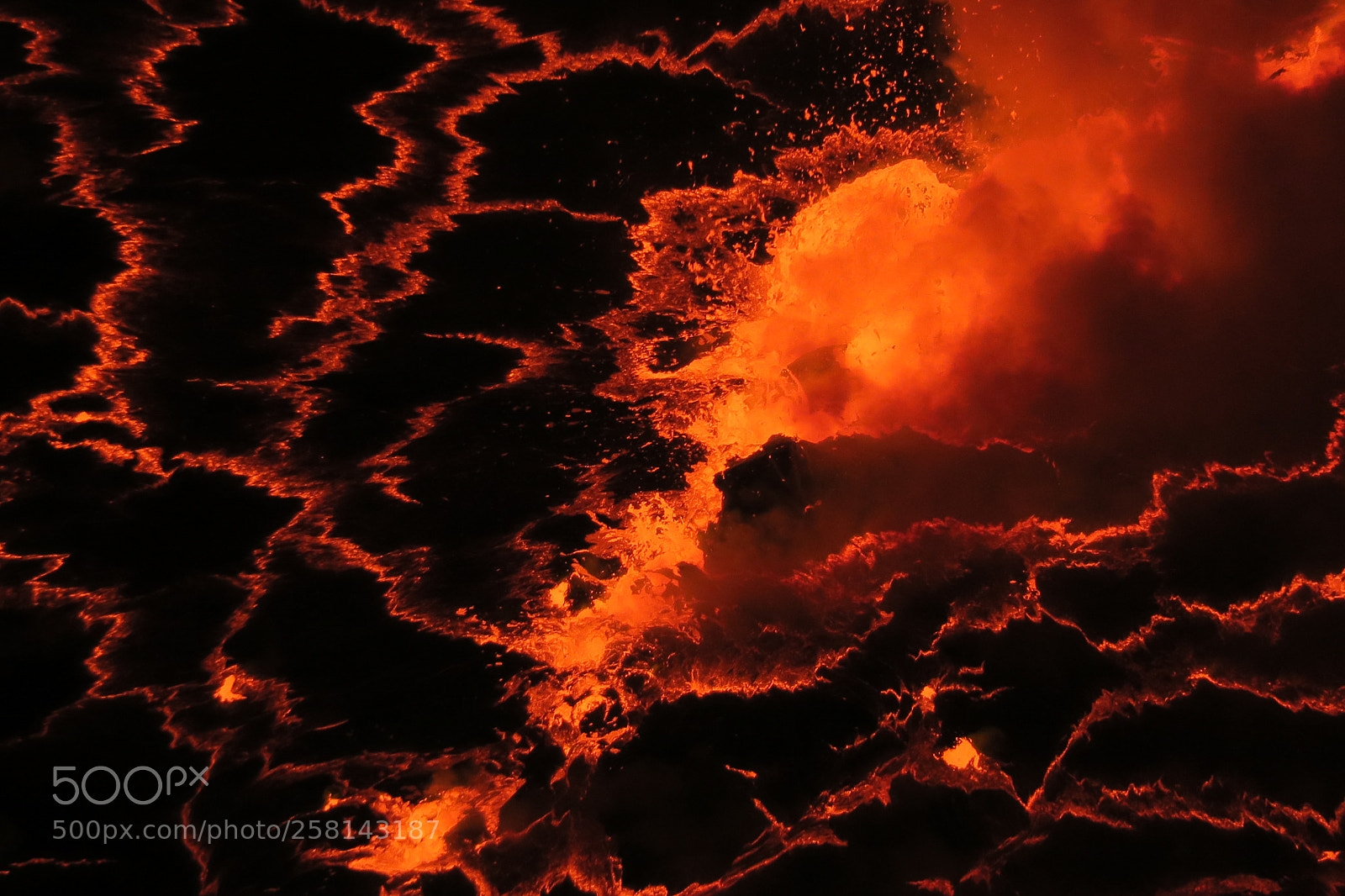 Canon PowerShot G3 X sample photo. Nyiragongo lava lake photography