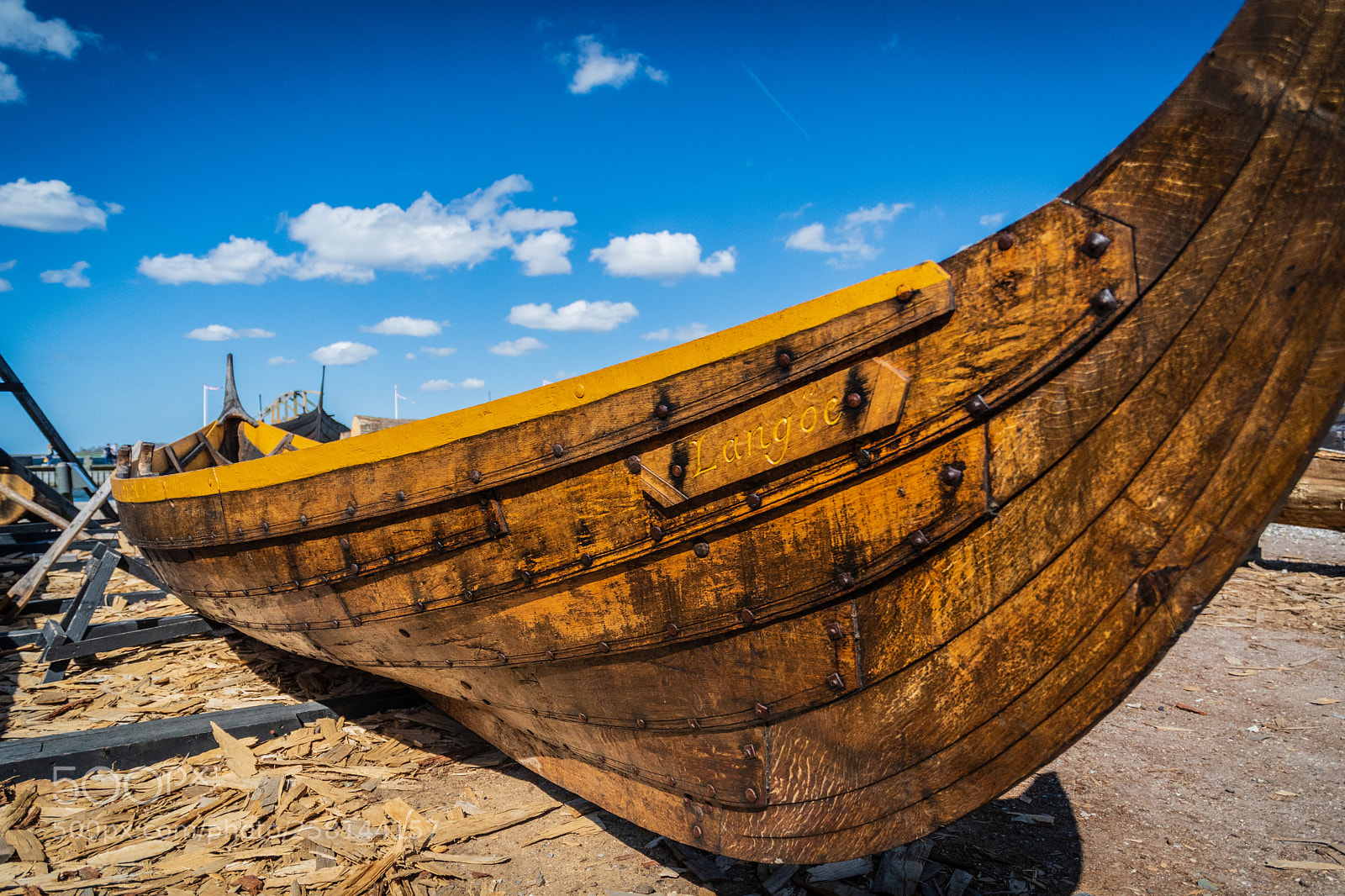 Nikon D500 sample photo. Viking ship being reconstructed photography