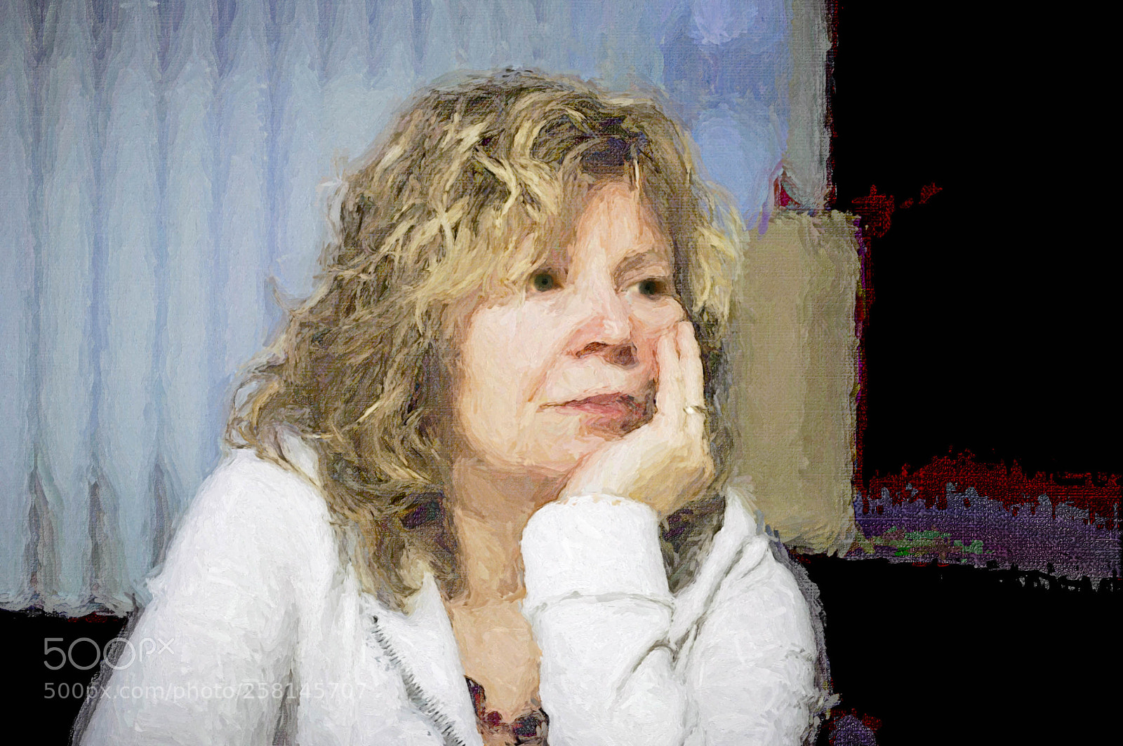 Pentax *ist DL2 sample photo. Pensive woman (femme pensive) photography