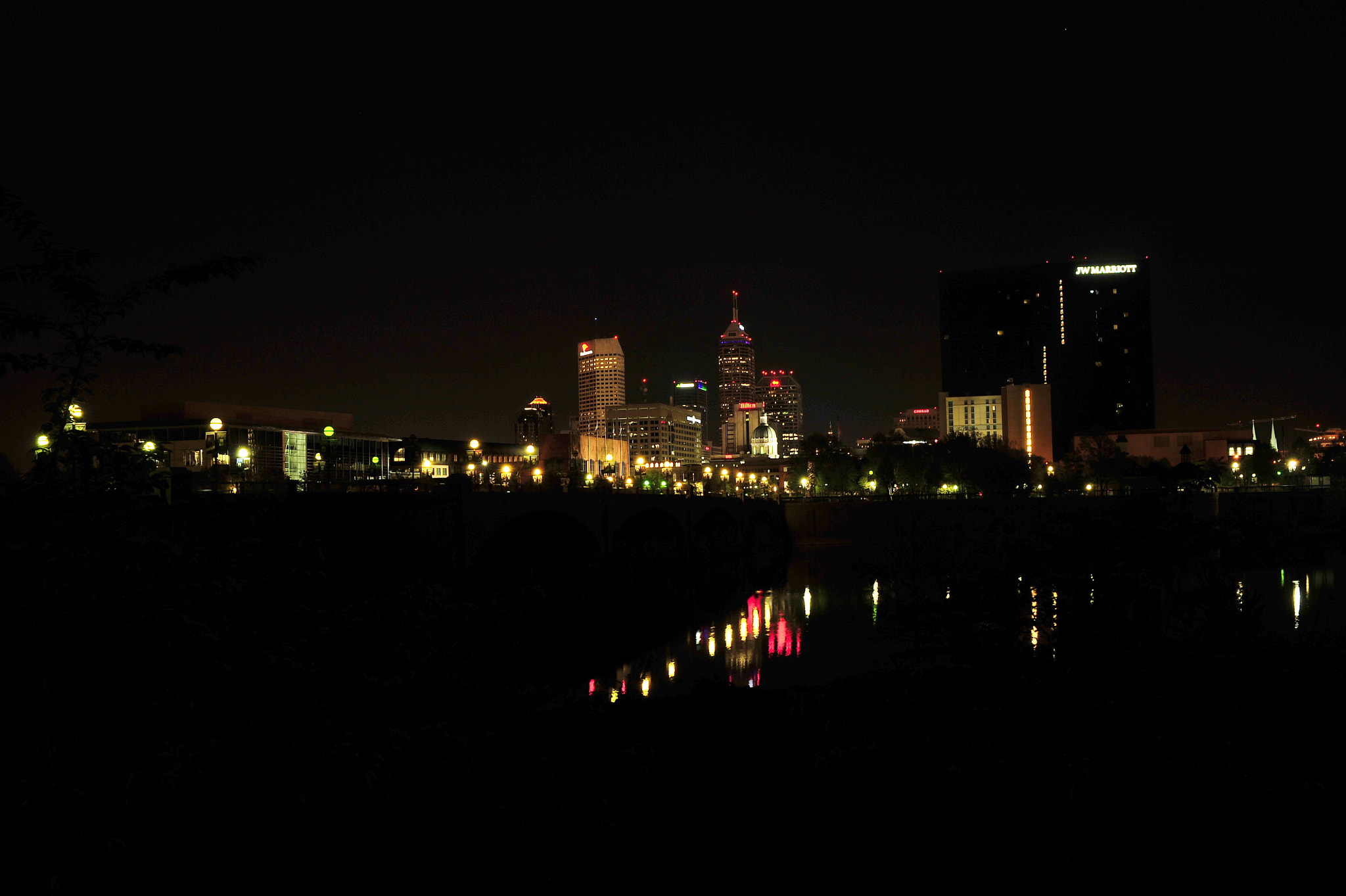 Nikon D700 + Manual Lens No CPU sample photo. White river lights photography