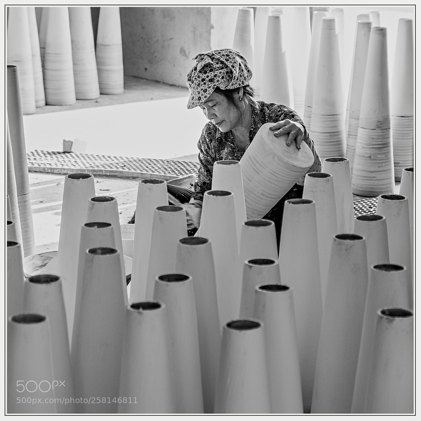 Fujifilm X-T2 sample photo. Bamboo craft worker photography