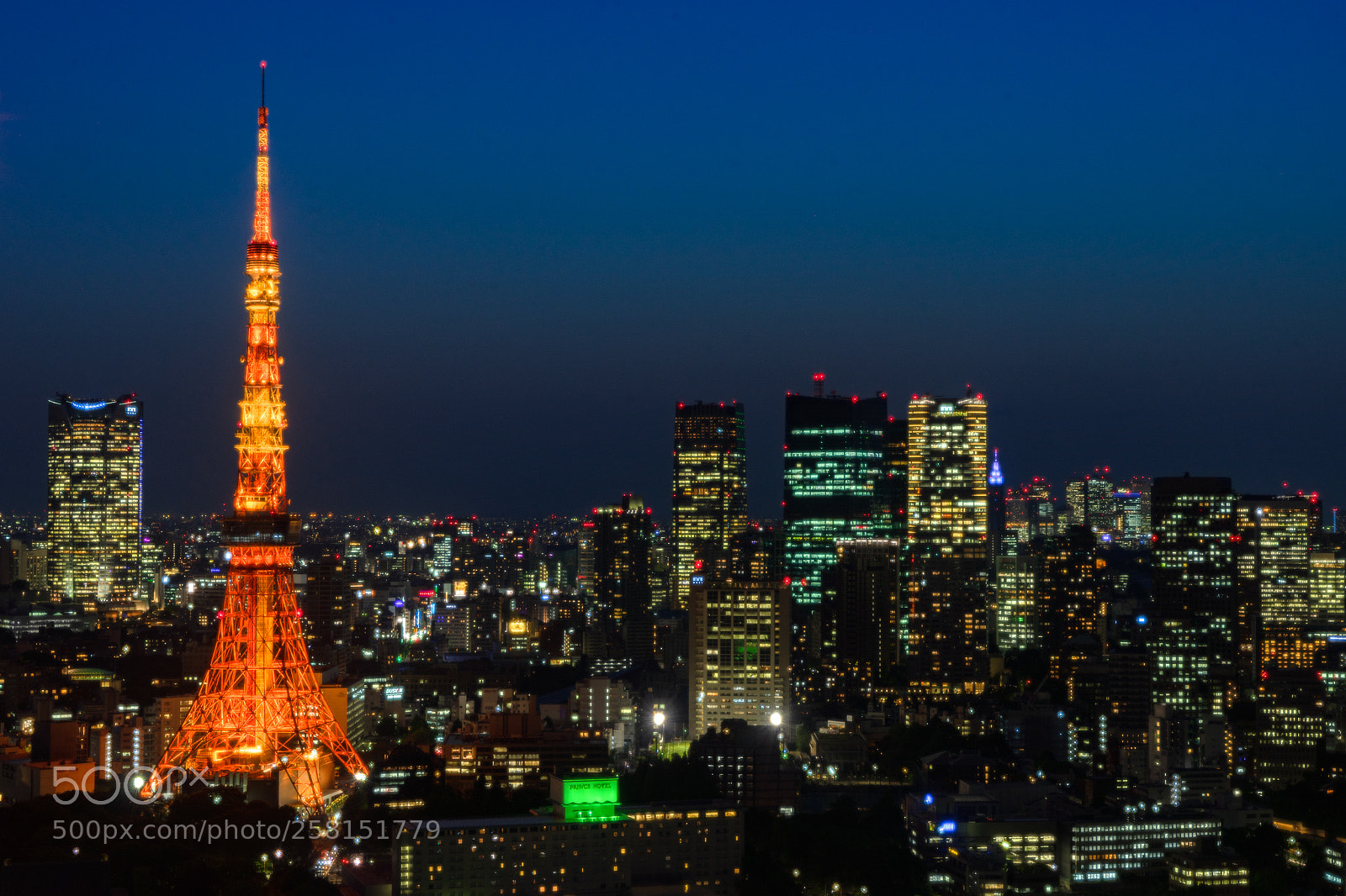 Sony a7 II sample photo. Tokyo tower photography