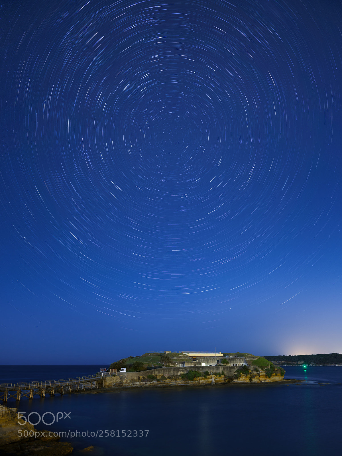 Fujifilm GFX 50S sample photo. Bare island star trails photography